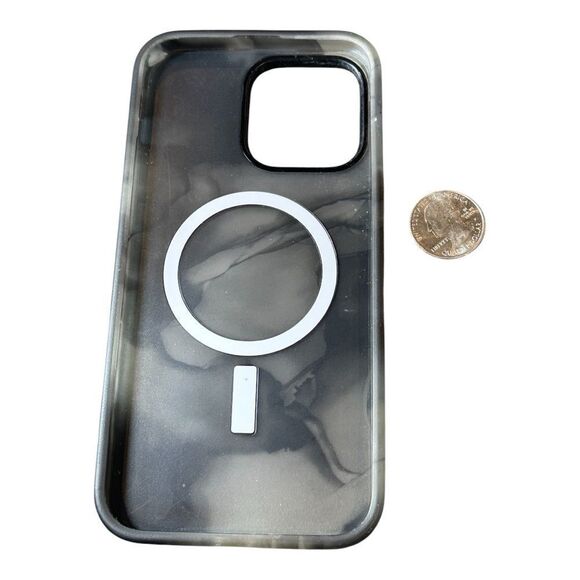 Otterbox Impact Case w/ Magsafe for iPhone 15 Pro - Clear/Black USED black gray - Picture 4 of 6